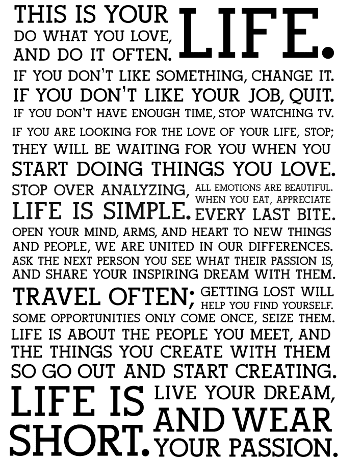 Holstee's Manifesto of Motivation