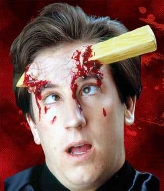 Man with bloodied face
