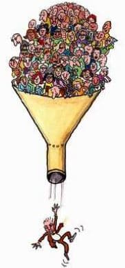 sales funnel comic