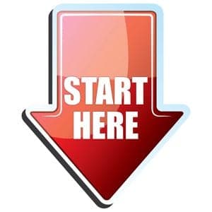 start here icon arrow