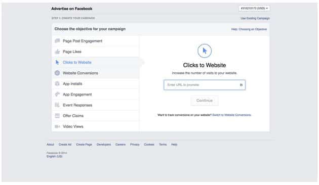facebook-advertisement-add-url