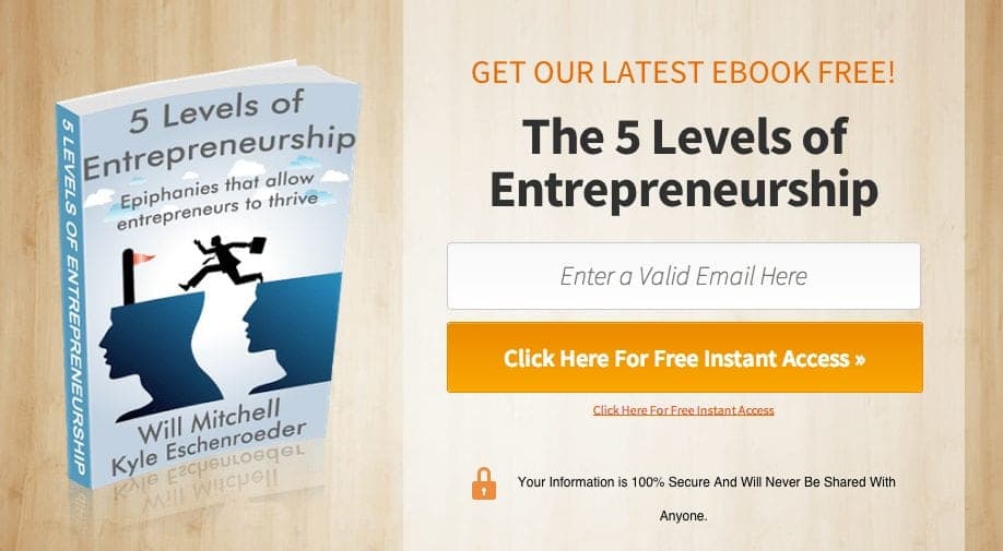 free ebook download landing page