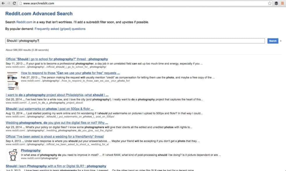 reddit advanced search