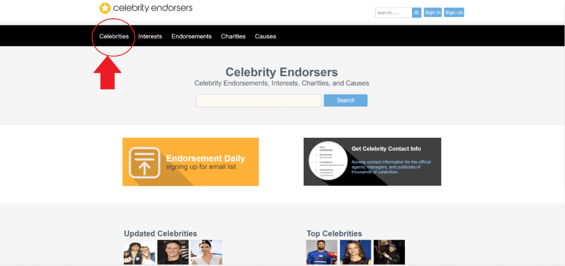 Finding Celebrity Endorsers