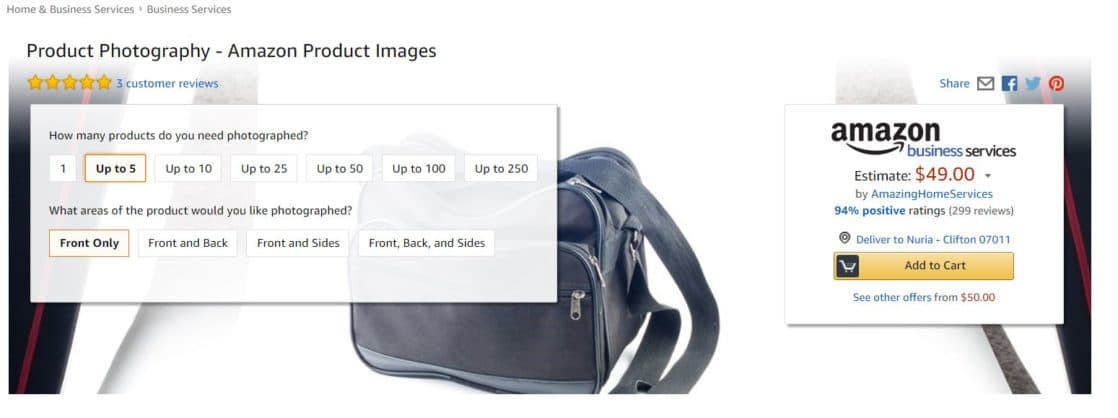 amazon Product Photography Services