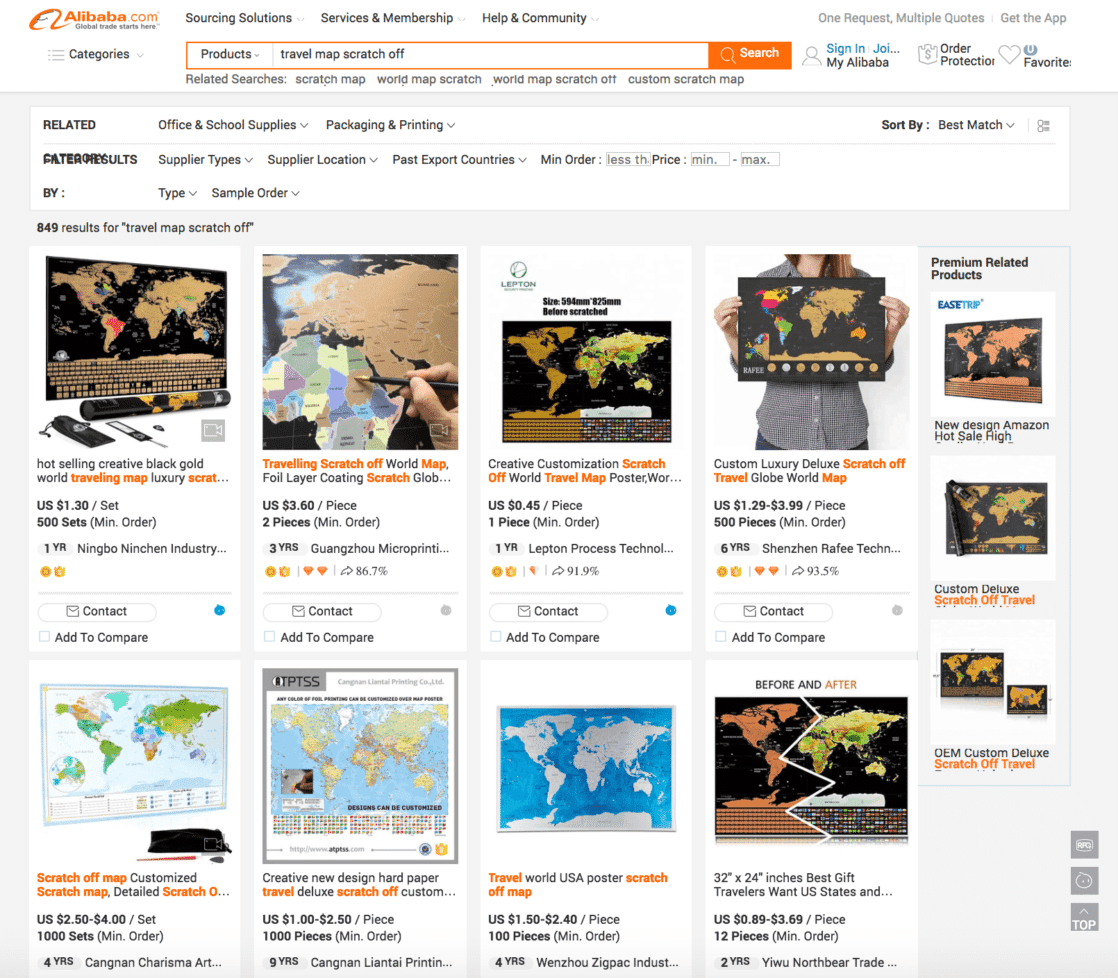 Buying from Alibaba - Choosing Product to Buy