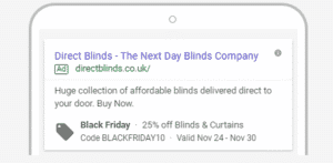 Black Friday PPC Ad