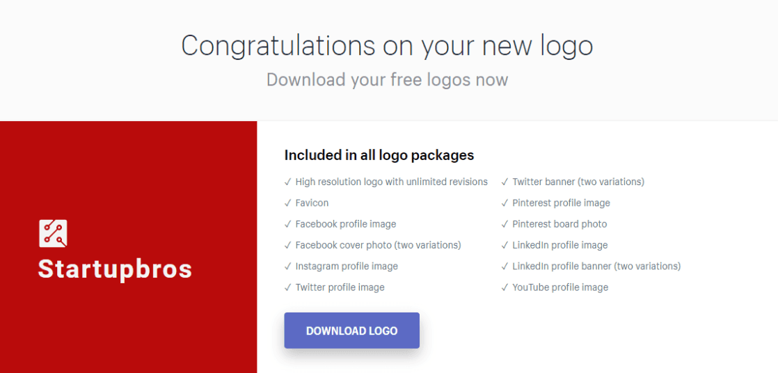 Hatchful - Shopify Logo Maker Downloading Logo Files