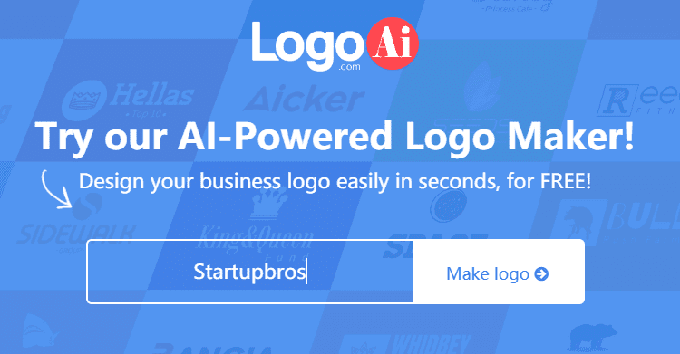 LogoAI Homescreen