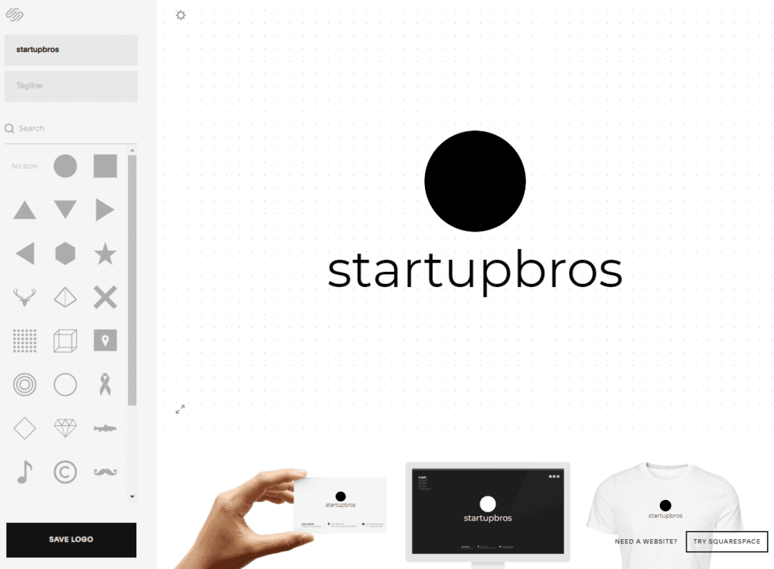Squarespace Logo Maker Editing
