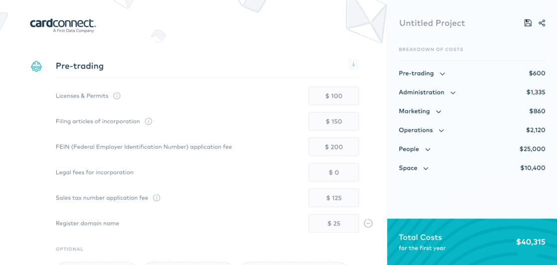 cardconnect cost calculator