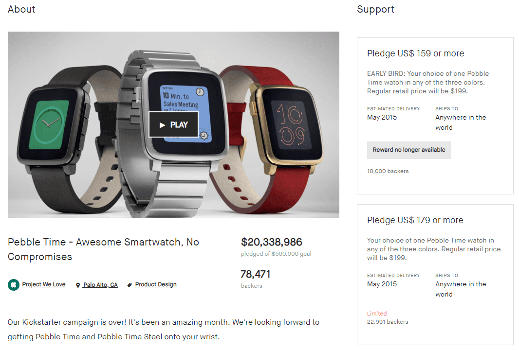 Pebble Time Awesome Smartwatch No Compromises
