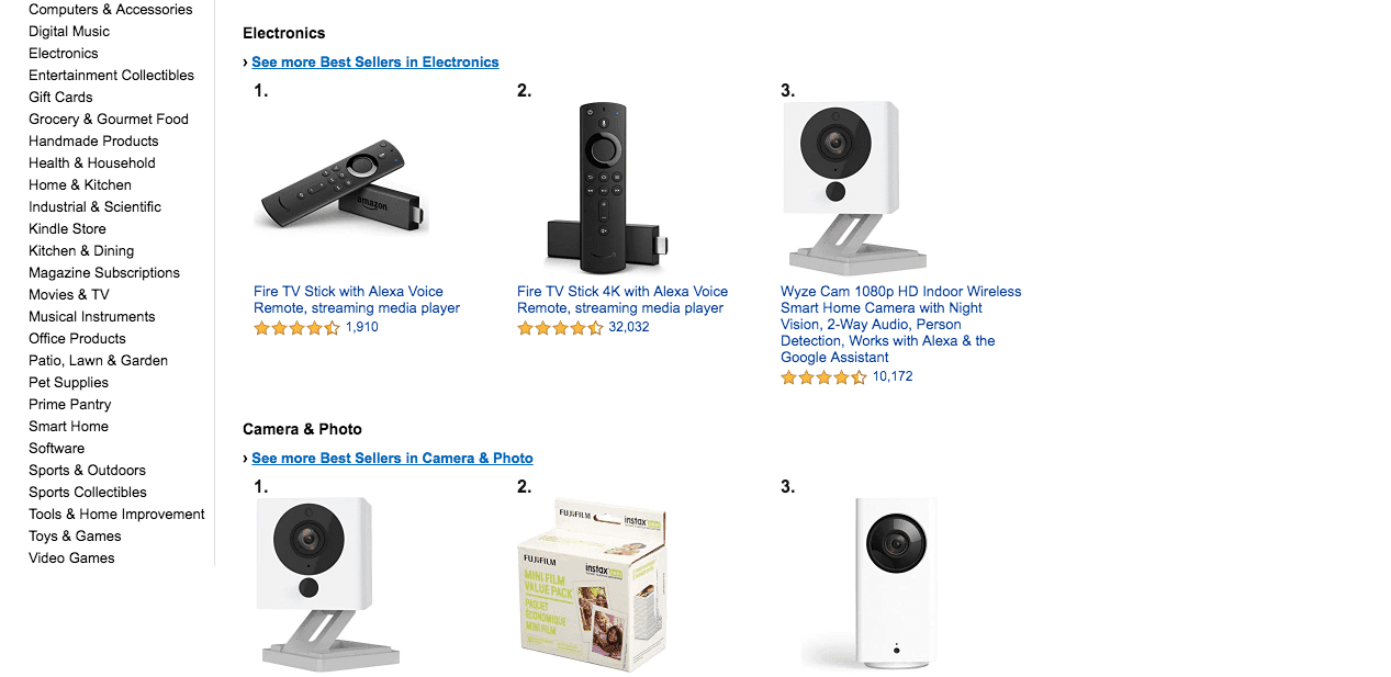 Amazon Best Sellers