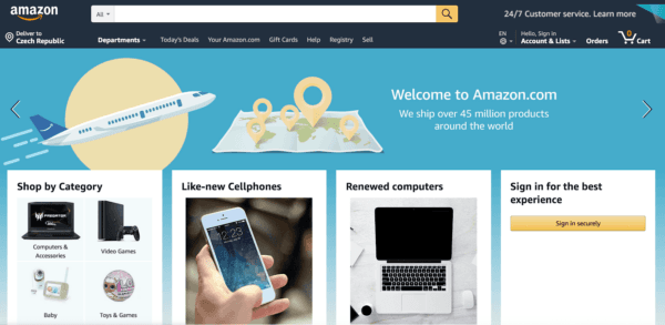 Amazon Homepage