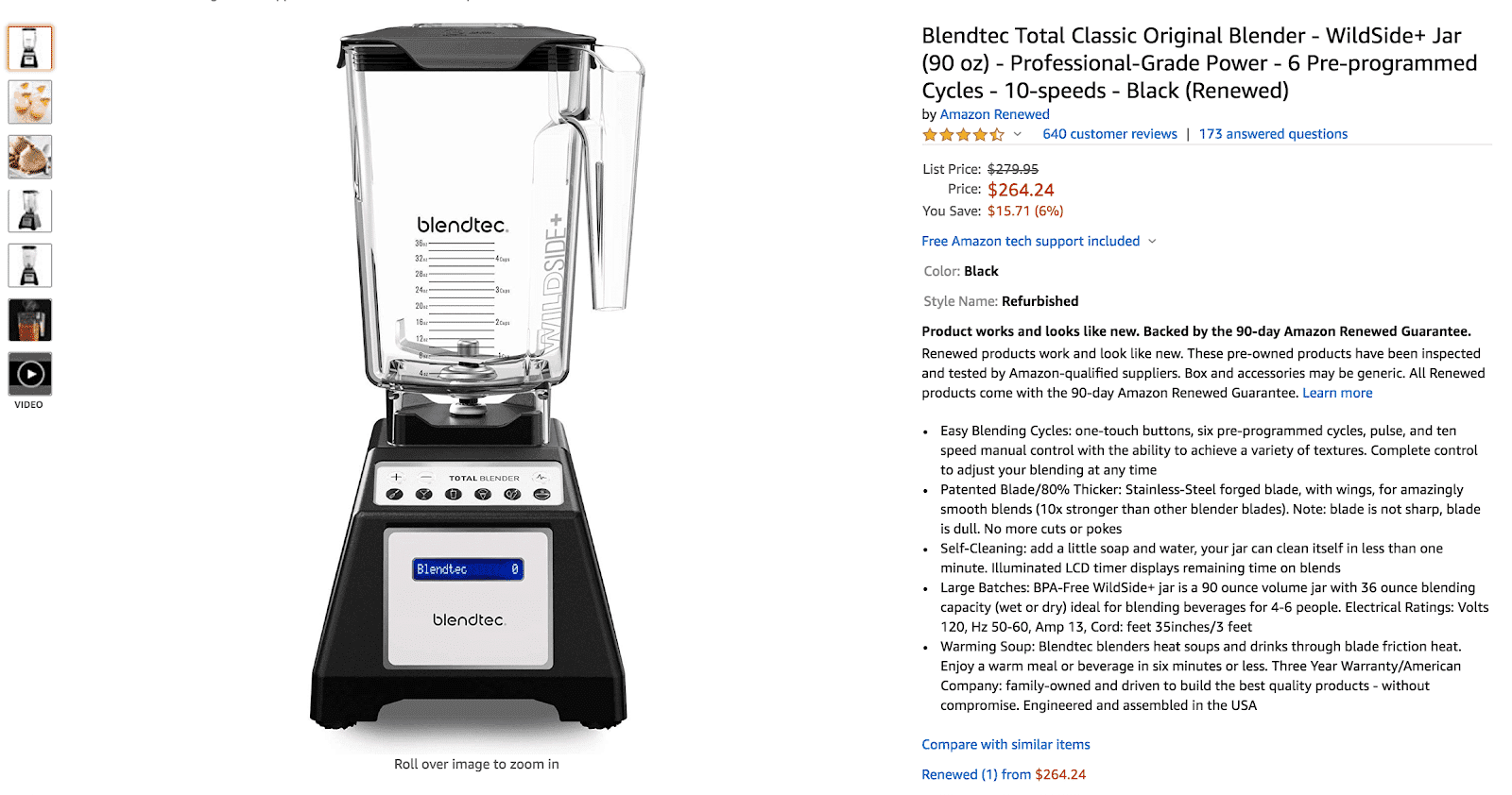 Amazon Product Image and Description