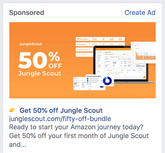 Facebook Sponsored Ad