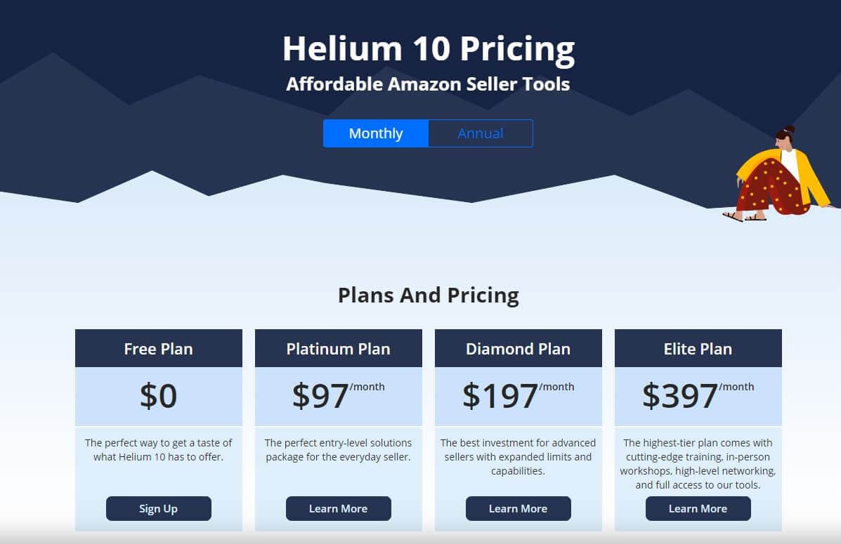 Helium 10 Pricing