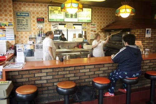 pizza shop interior