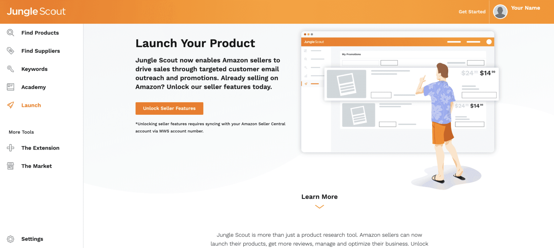 Feature Page - upgrade modal