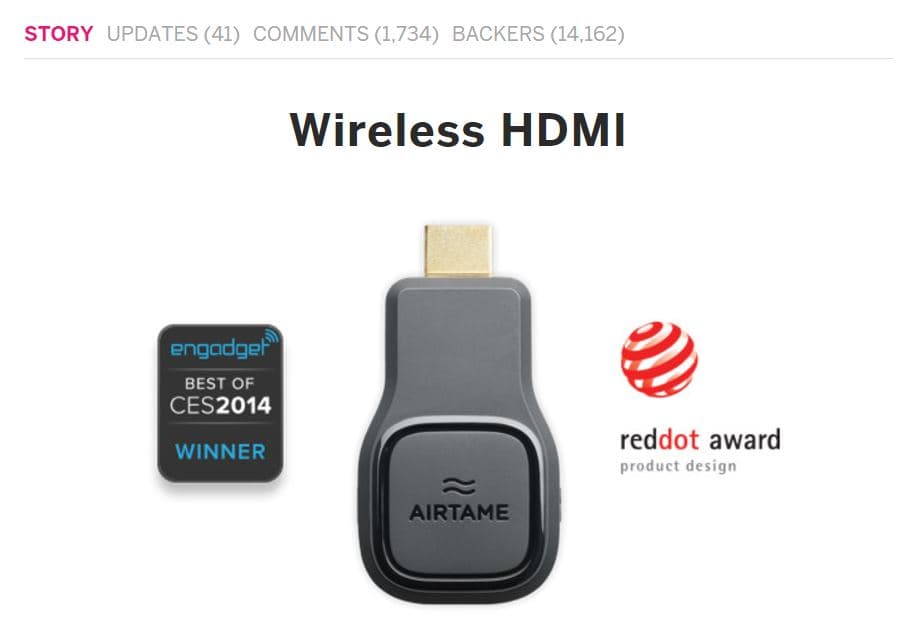 Airtame-Award-Indegogo