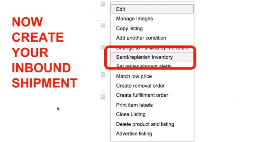Creating Amazon FBA Shipping Plan - Adding Initial Inventory