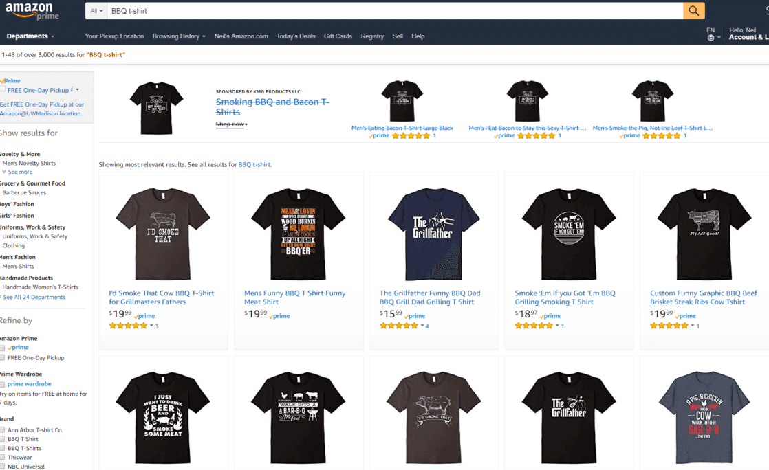 BBQ T Shirt Examples