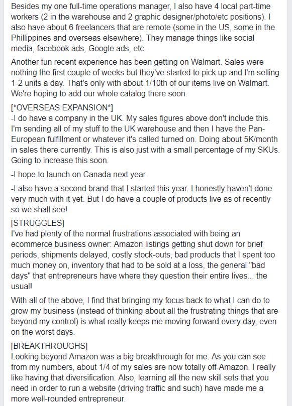 Stacy Jones Facebook Post 2 of 3
