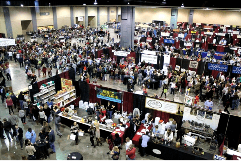 Promote products at a trade show or event
