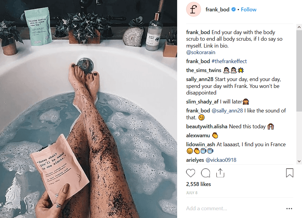 Use instagram to show your product being used to increase website traffic