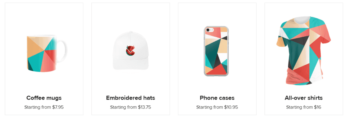 Printful Product Categories 3