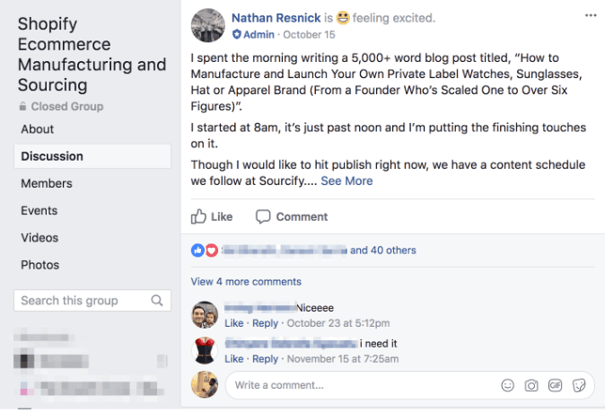 Shopify-Facebook-Group