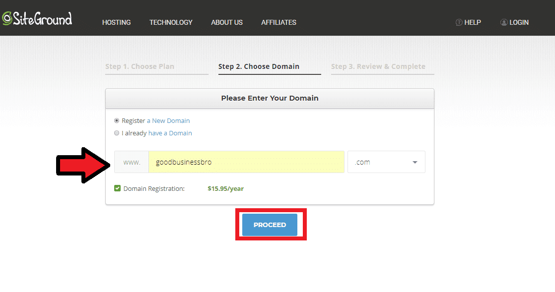 Registering a Domain with Siteground to Start Your Blog