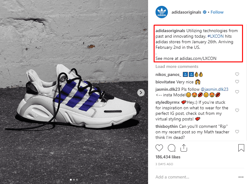 Highlight great product qualities to the customer to drive sales on instagram