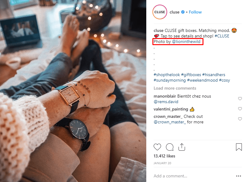 Leverage user generated content to highlight customers