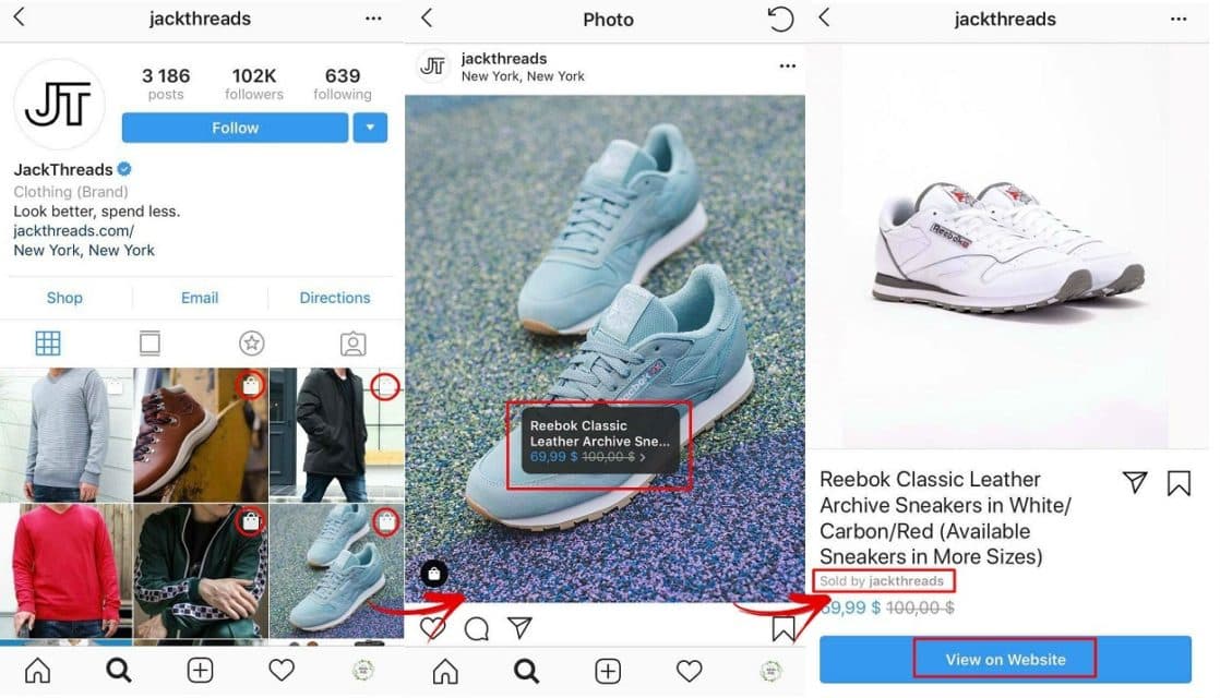 Using your newsfeed to showcase and sell products on instagram