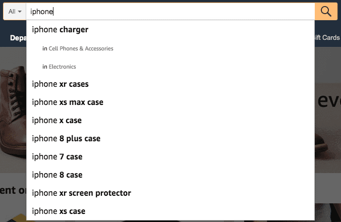 Amazon Autocomplete