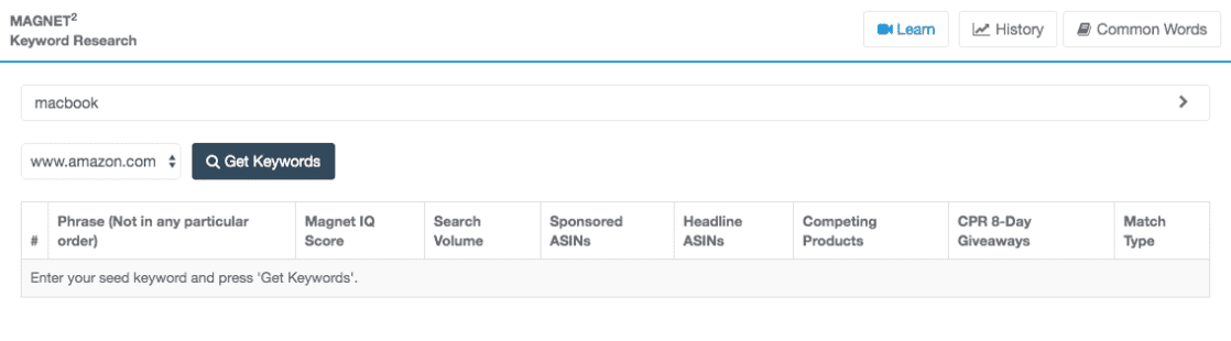 MAGNET Keyword Research
