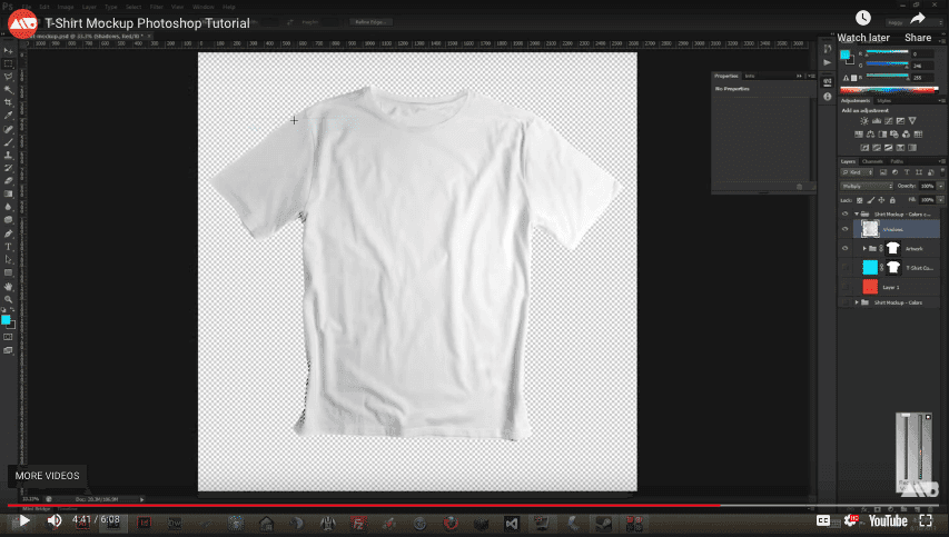 How to Create a T shirt Mockup Tutorial