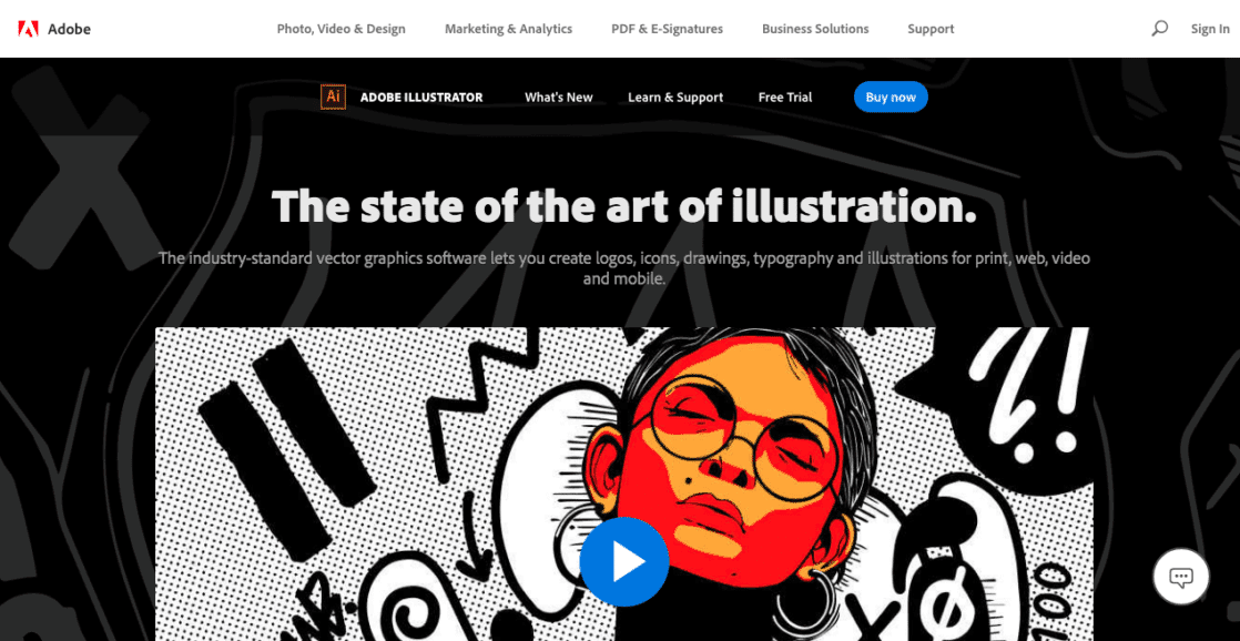 Illustrator by Adobe Website