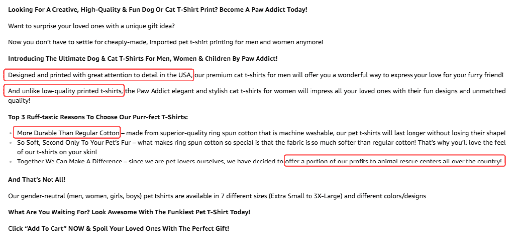 Merch by Amazon Product Listing