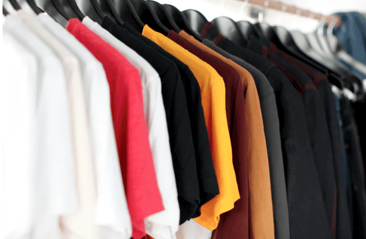 Stack of T shirts