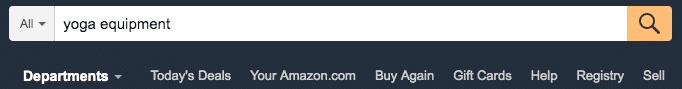 Yoga Equipment on Amazon Search