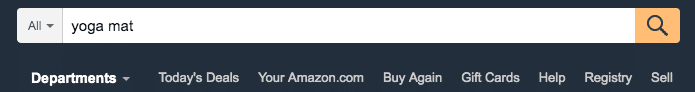 Yoga Mat on Amazon Search