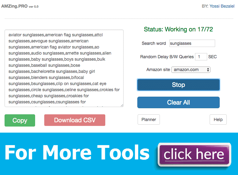 AMZ Keyword Suggestions Tool