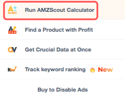 Run AMZ Calculator