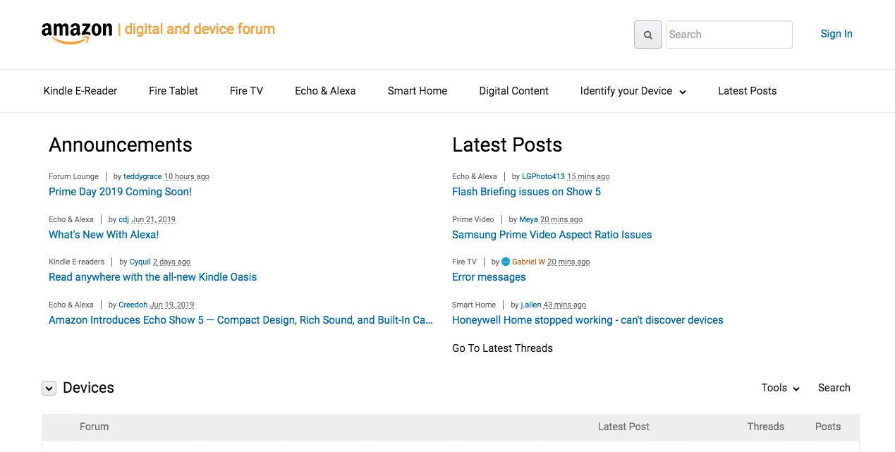Amazon Digital Device Forum