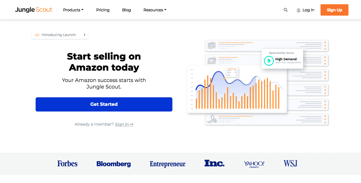 JungleScout Homepage