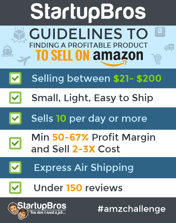 The StartupBros Guidelines to Finding a Product to Sell on Amazon