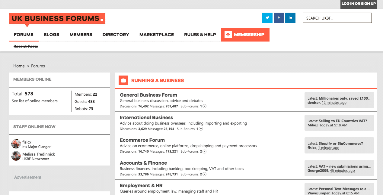 UK Business Forums