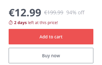 adding course to cart